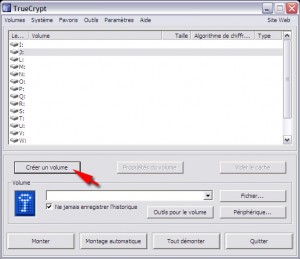 Créer un volume TrueCrypt