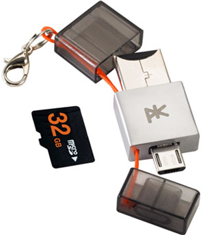 PK K'2 avec double connectique et lecteur de carte micro SD