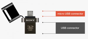 clé USB sony 2 en 1 USM
