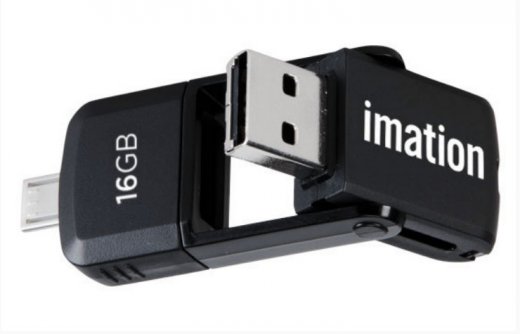 clé USB imation 2 en 1 pour PC et terminaux Android