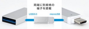 clé usb PicoDrive Smart à double connecteur USB et micro-USB de Green House